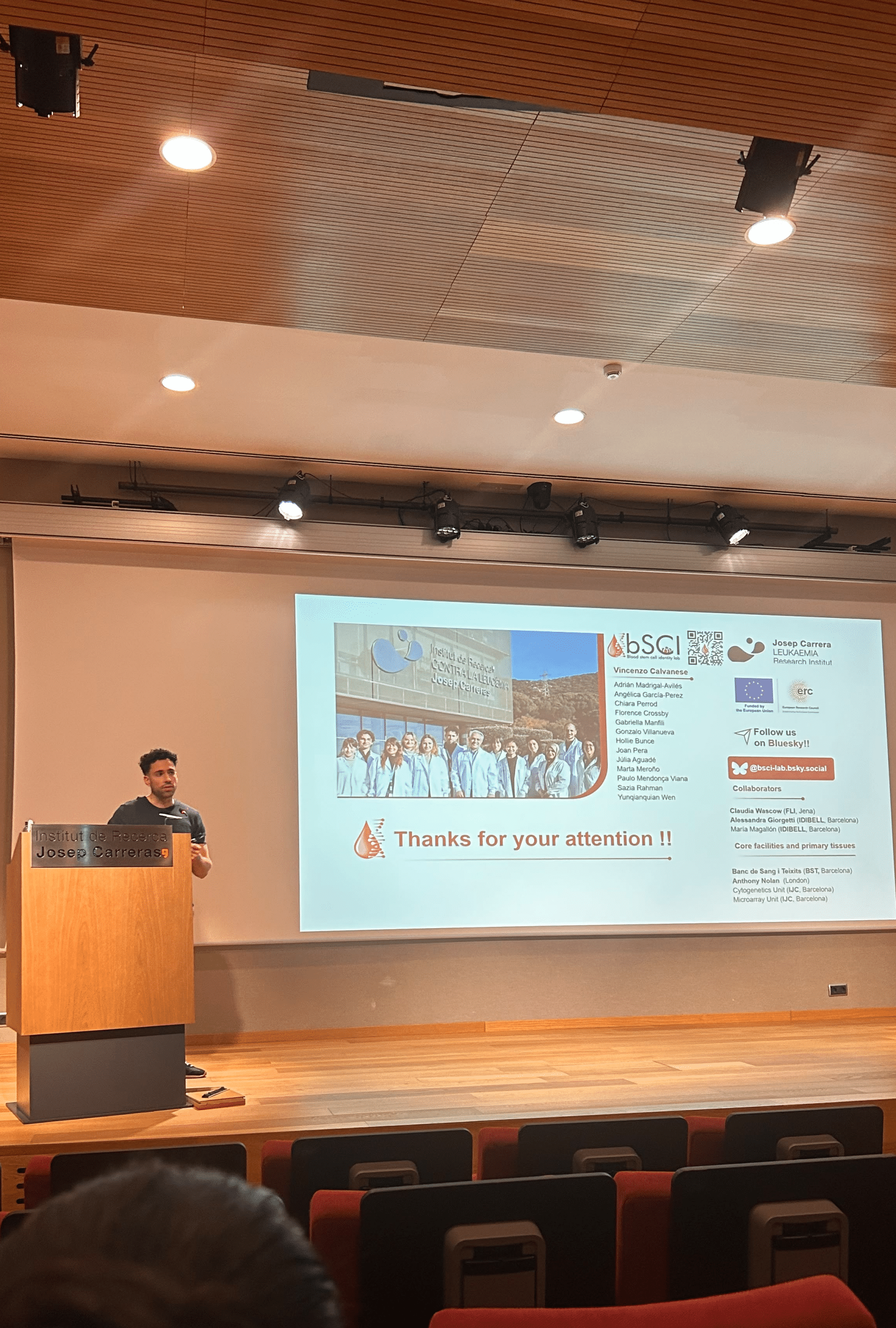 Adrián stands out at the Young Researchers Seminar